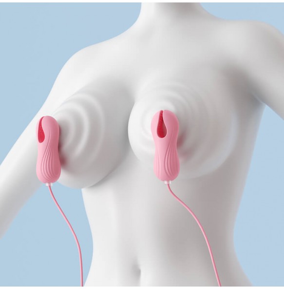 MizzZee - HeartJoy Vibrating Nipple Clamps (USB Power Supply)